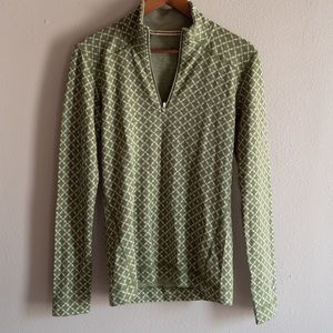Green Smartwool Half-Zip